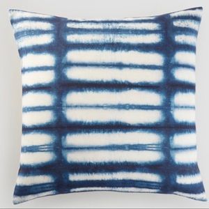 New blue tie dye pillow 12” square